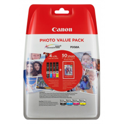 Canon 551 Multi Pakke 4stk. Photo Value Pack XL