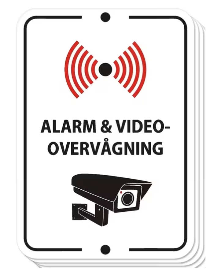 Video Overvågnings Mærkat
