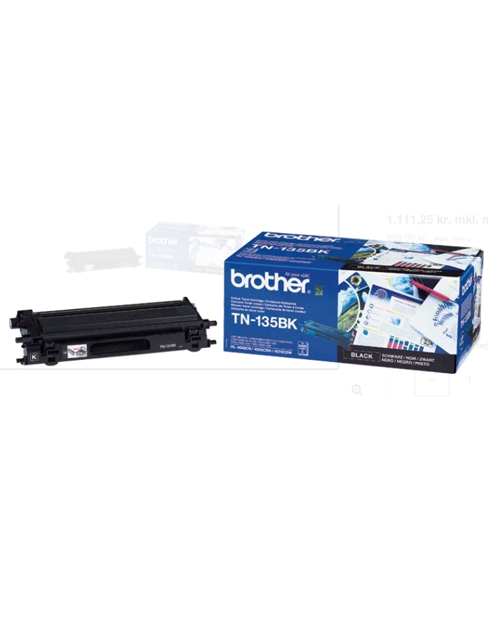 Brother Toner TN-135 BK Sort