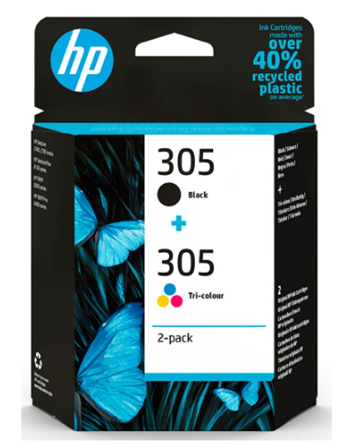 HP 305 Sort + Farve