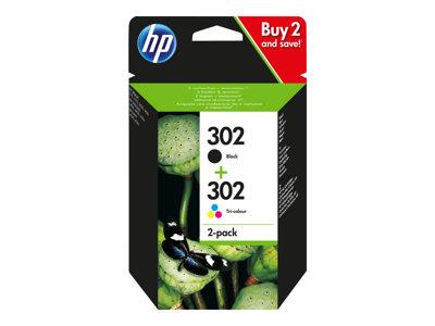 HP 302 Kombi Farve + Sort