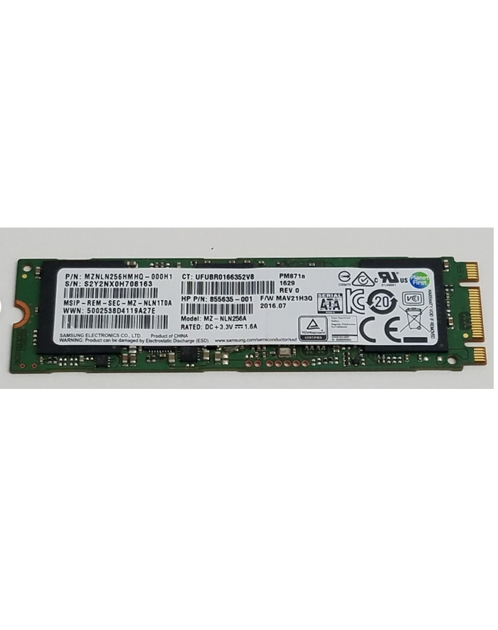 Samsung SSD M.2 256 GB